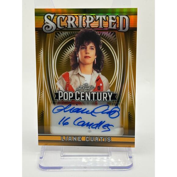 2025 Leaf Metal Pop Century Liane Curtis Gold Auto  1/1 SSP Scripted 16 Candles - Picture 1 of 2